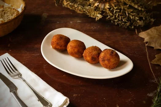 arancini rice balls golden fried